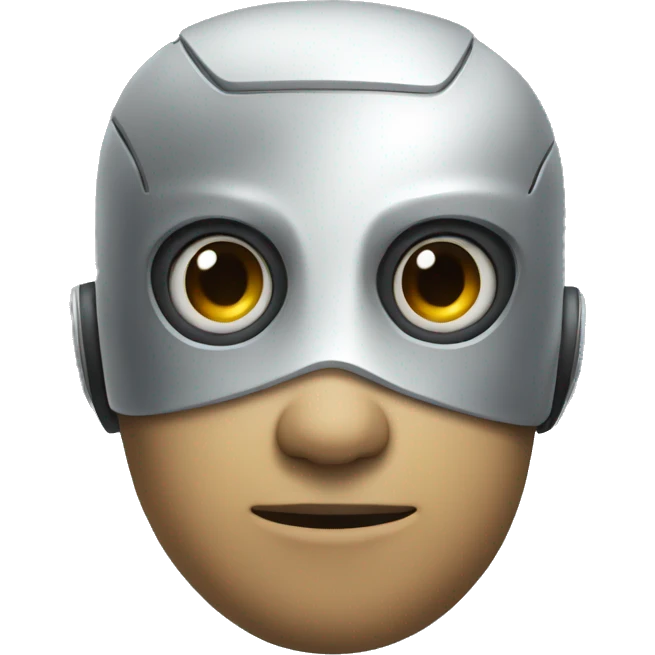 half human half robot emoji