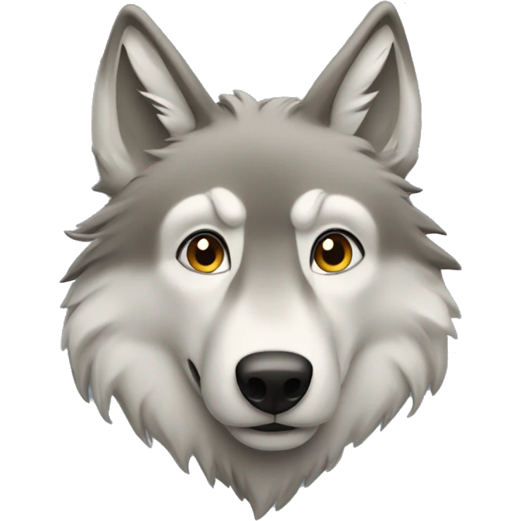 un loup qui dit les requoi emoji