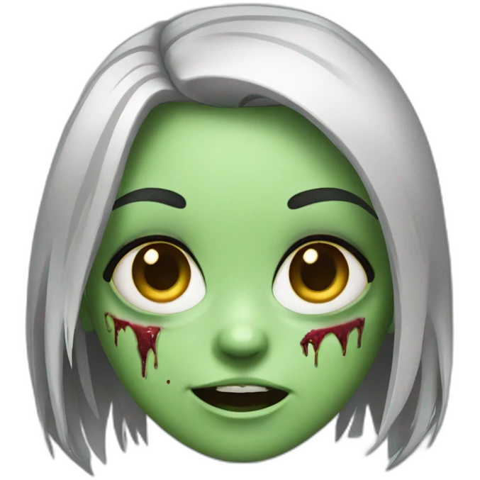 sweet zombie girl emoji
