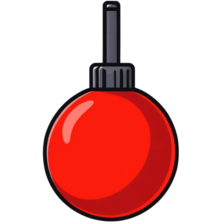 red bomb emoji