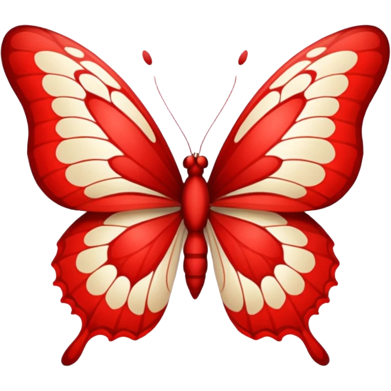 butterfly red emoji