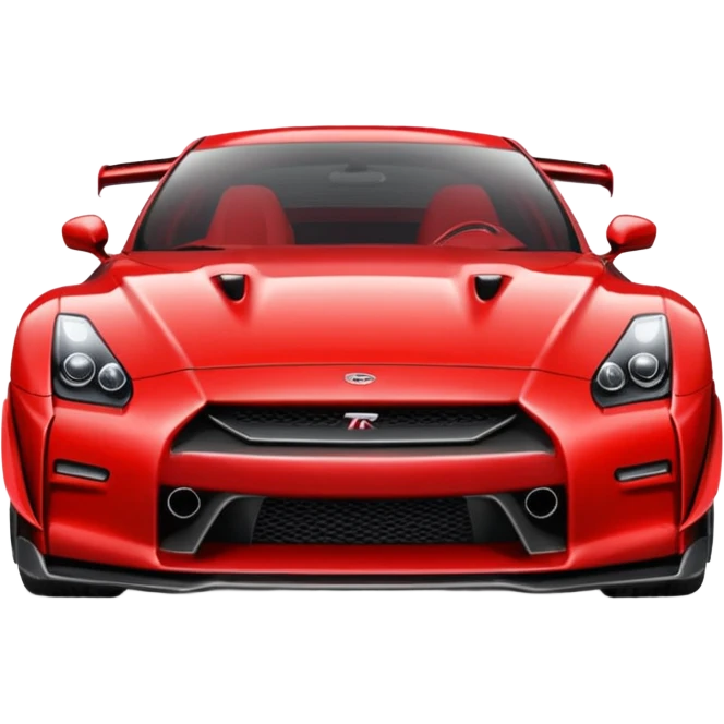 GTR turbinado vermelha emoji