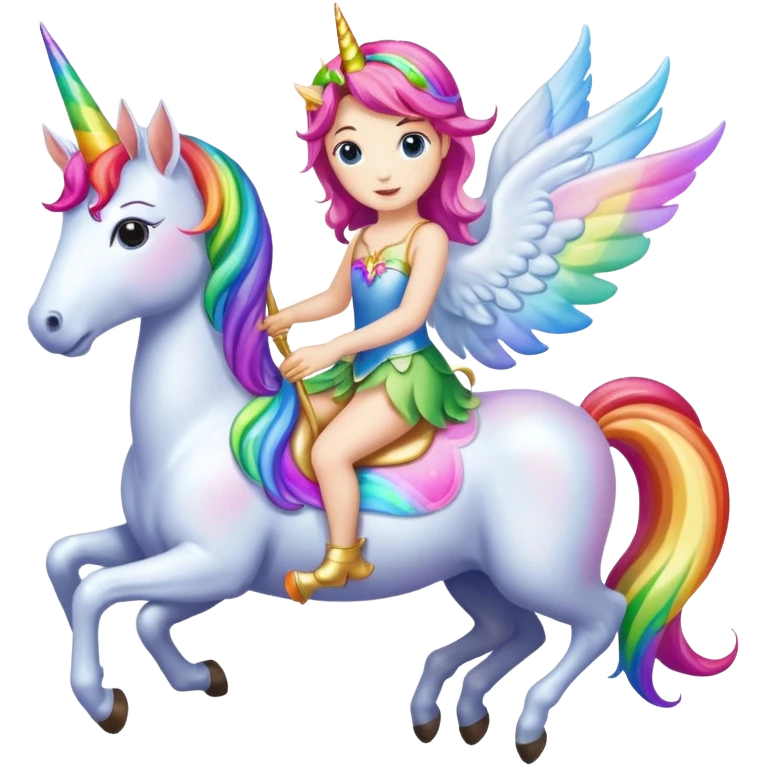 rainbow fairy unicorn  emoji