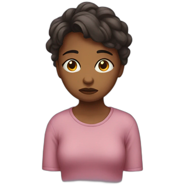 sad girl emoji