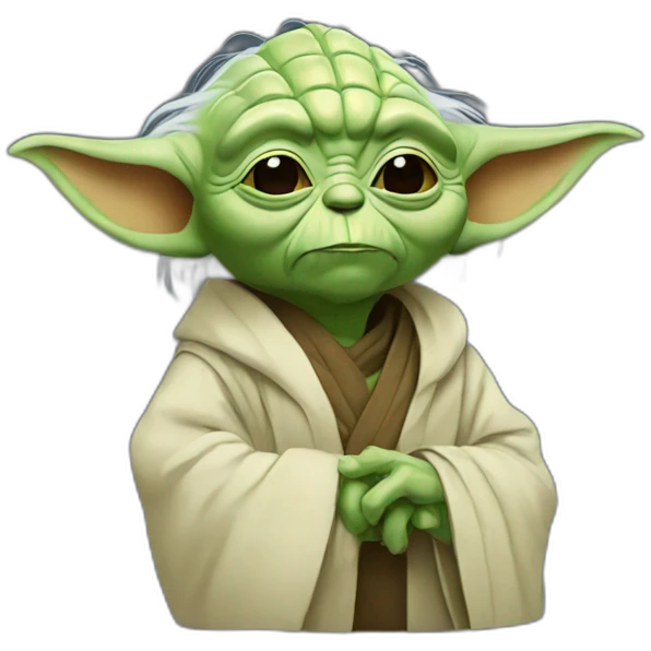 yoda doing a tribute emoji