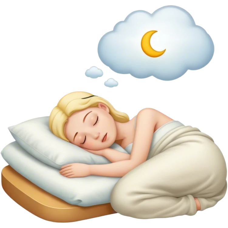 Dreaming of you while sleeping  emoji