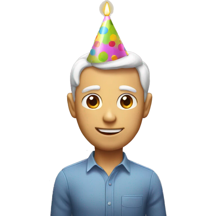 Birthday present with party pooper emoji