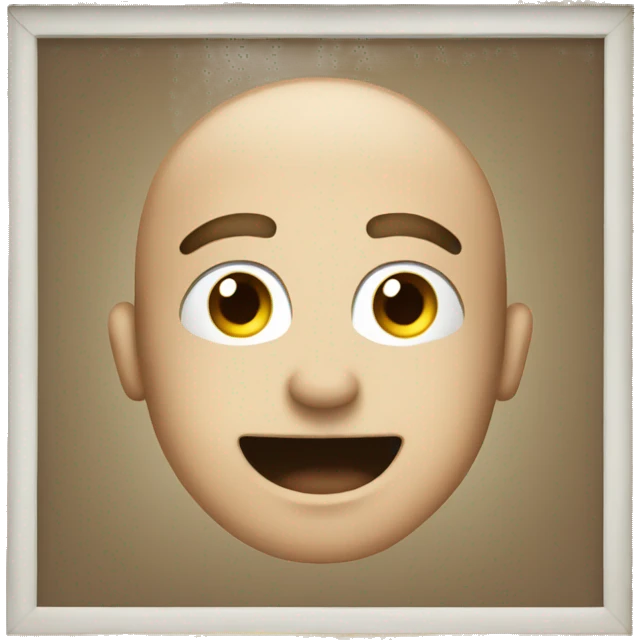 a framed wall emoji