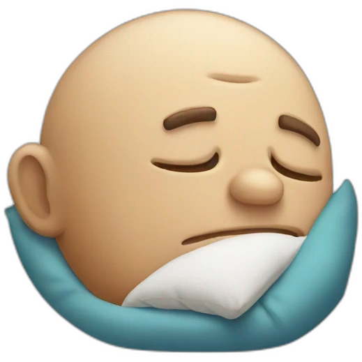 old sleeping emoji