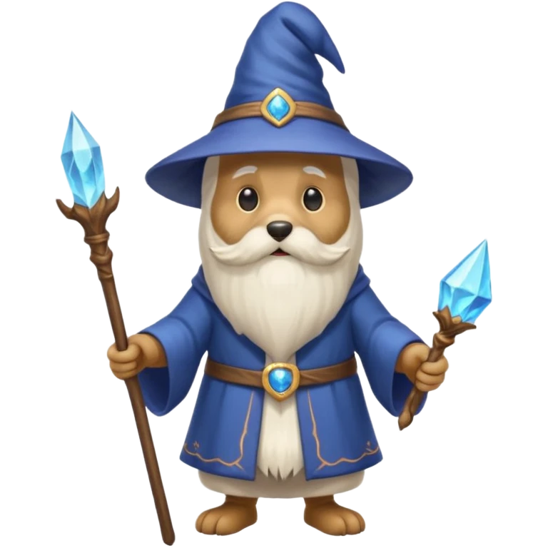 Dog wizard emoji