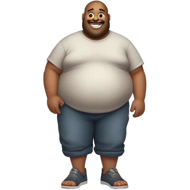 GIANT LARGE FAT MAN emoji