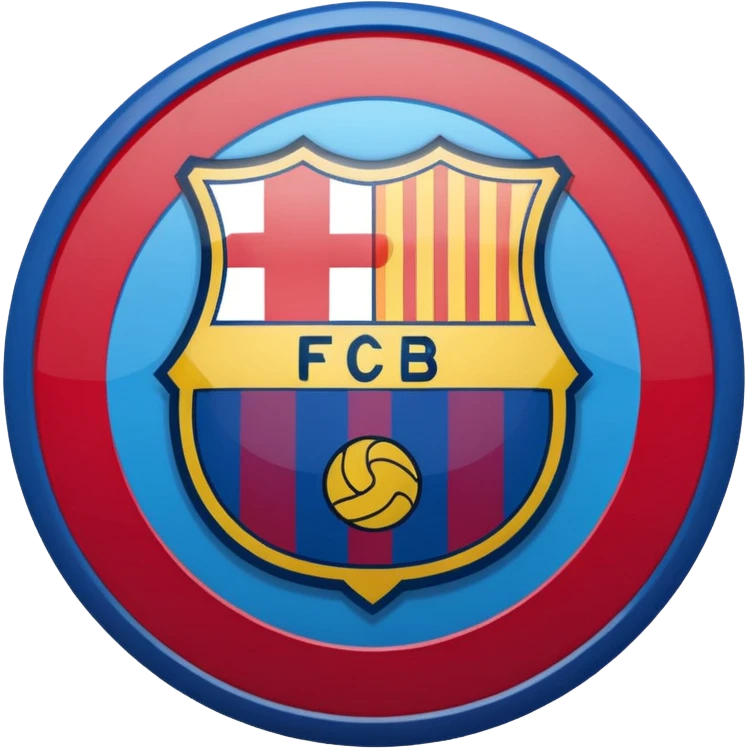 Fc Barcelona logo imoji emoji