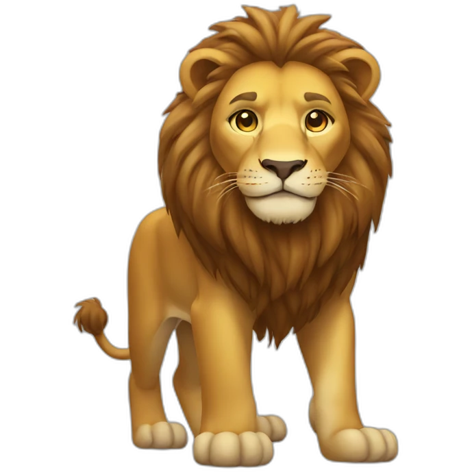 lion full body emoji