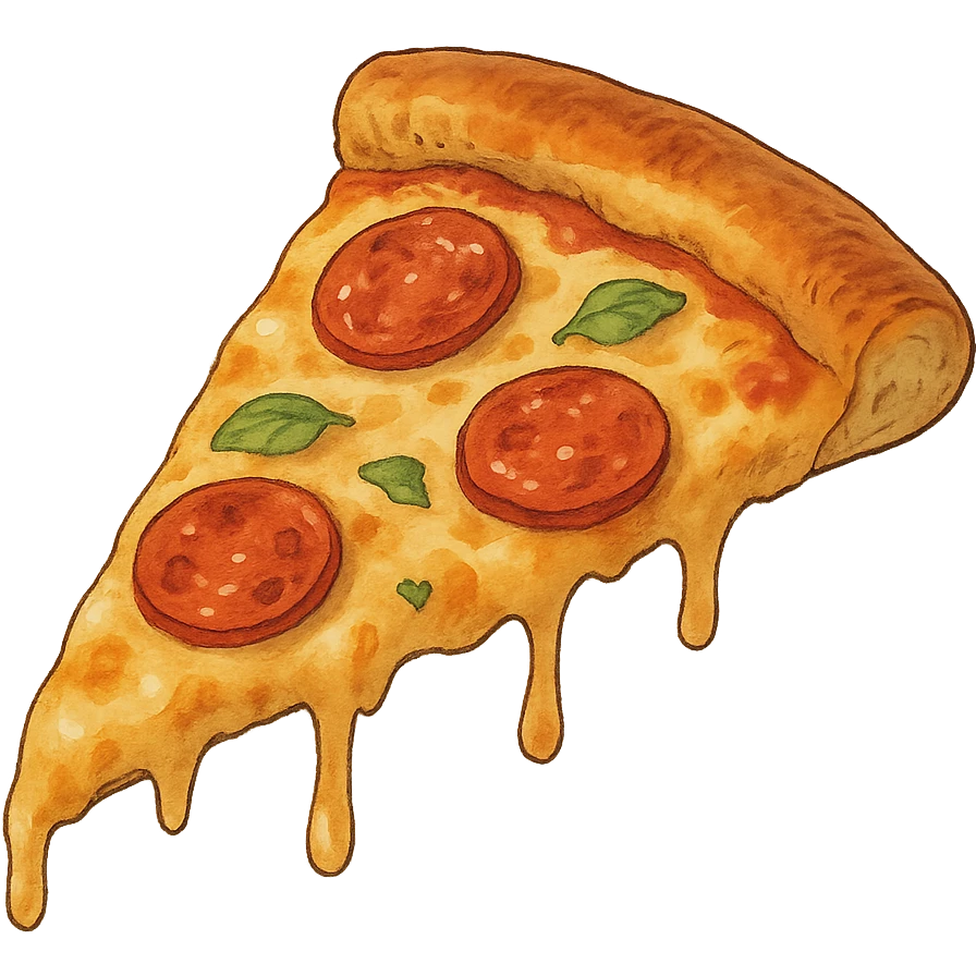 ghibli style pizza slice emoji