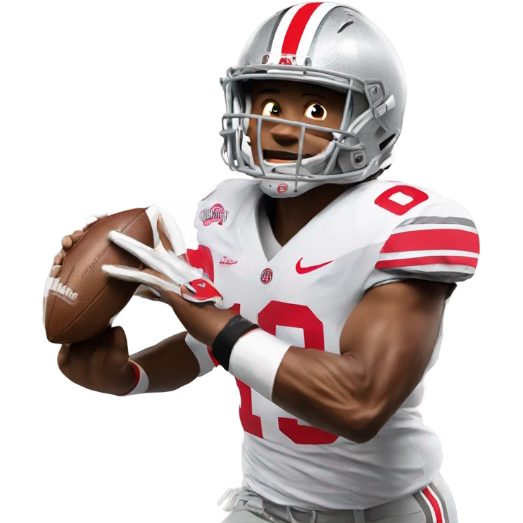 Ohio State football player  emoji