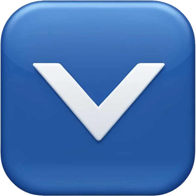 Dark blue checkmark for social media. emoji