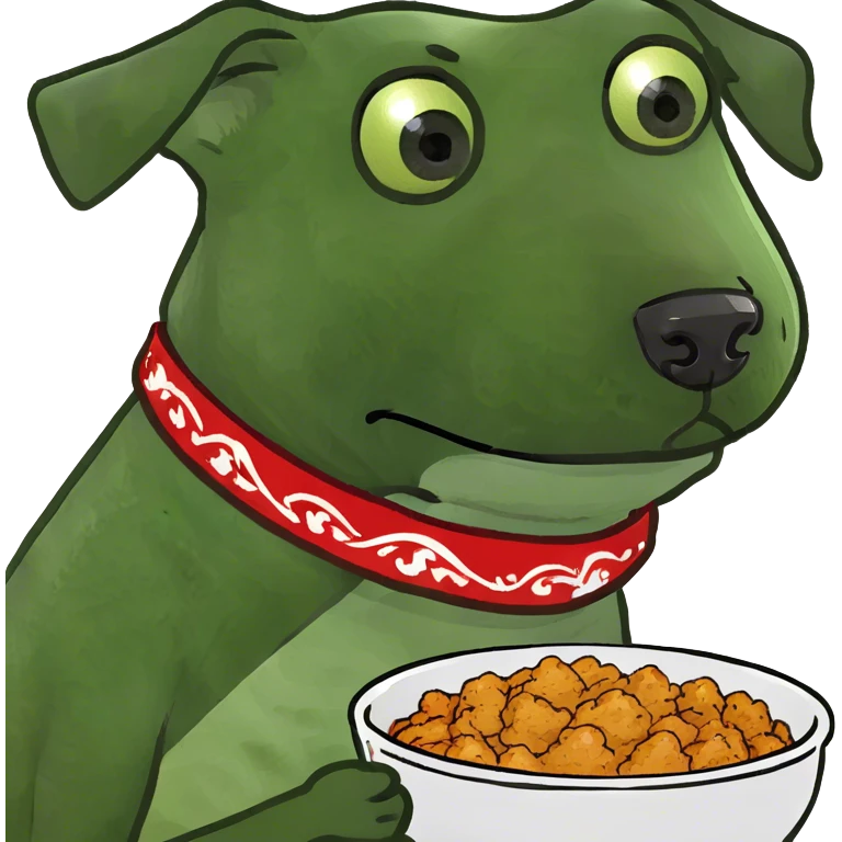 Hungry dog emoji