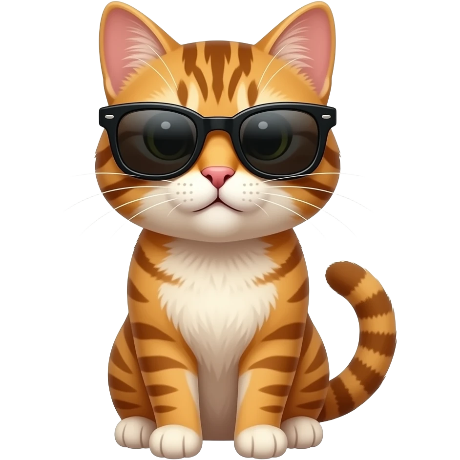 Cat wearing sunglasses emoji