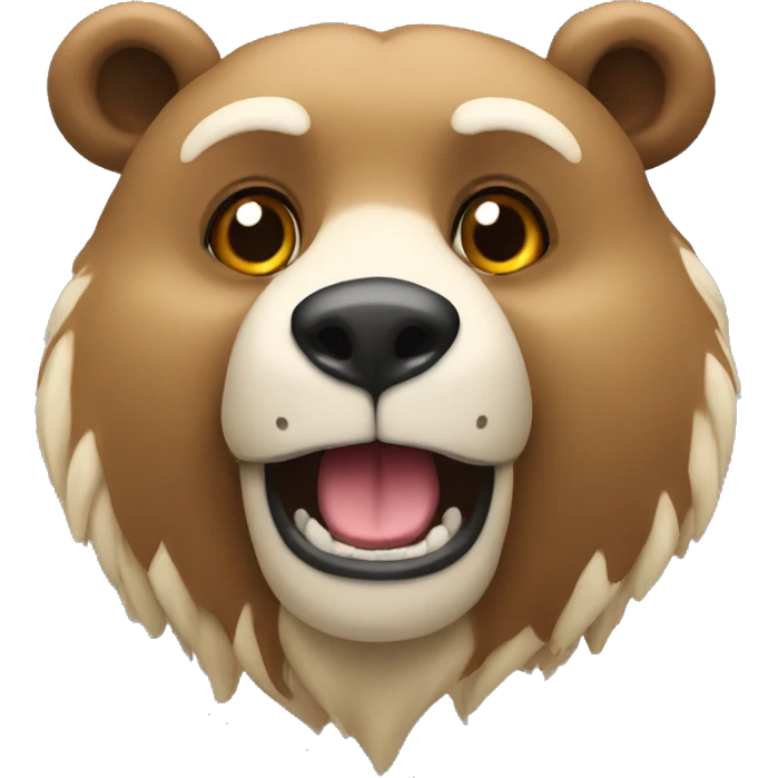 Bär mit Mensch  emoji