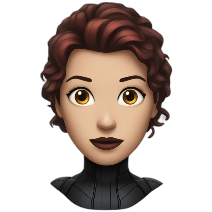 head Black Widow marvel emoji