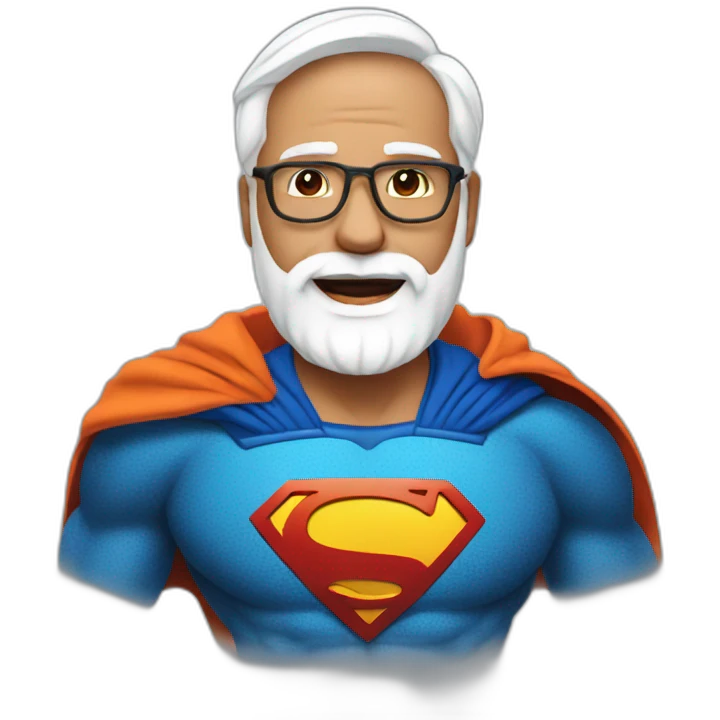 Modi Super Man  emoji