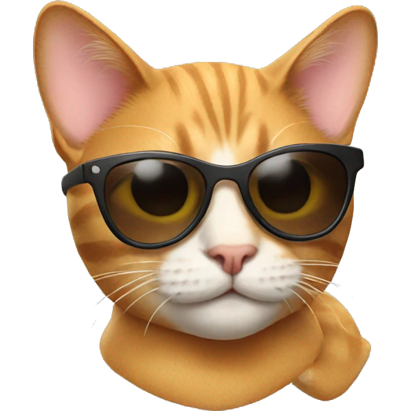 Cat with sunglasses emoji