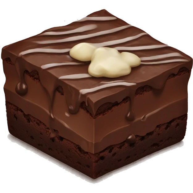 Chocolate brownie emoji
