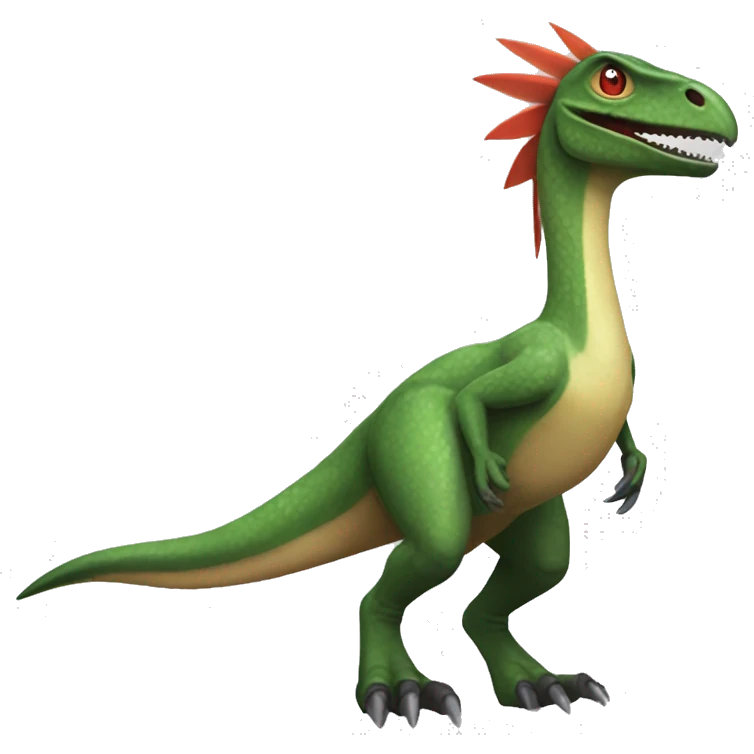 Feathered dinosaur bird velociraptor Sergal Flygon Nargacuga fakémon emoji