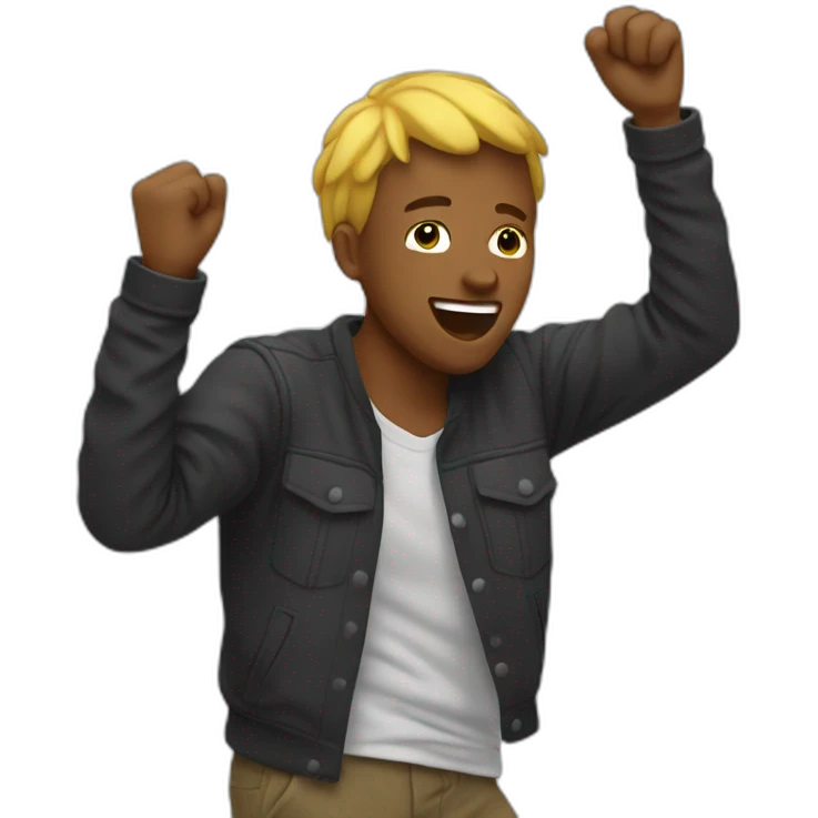 Emoji qui fait un dab emoji