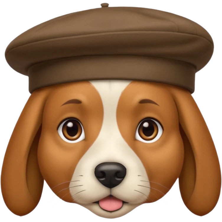 dog with berey emoji