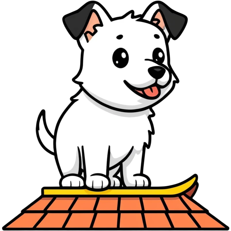 Dog on a roof emoji