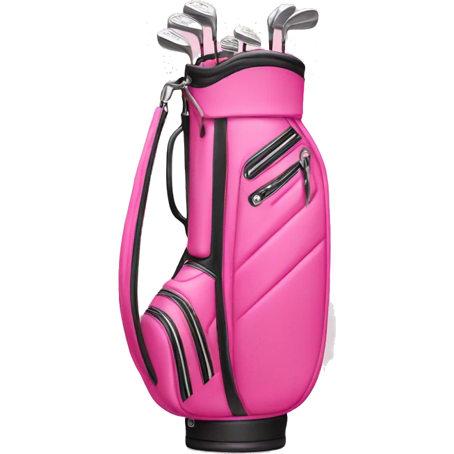 Pink golf bag emoji