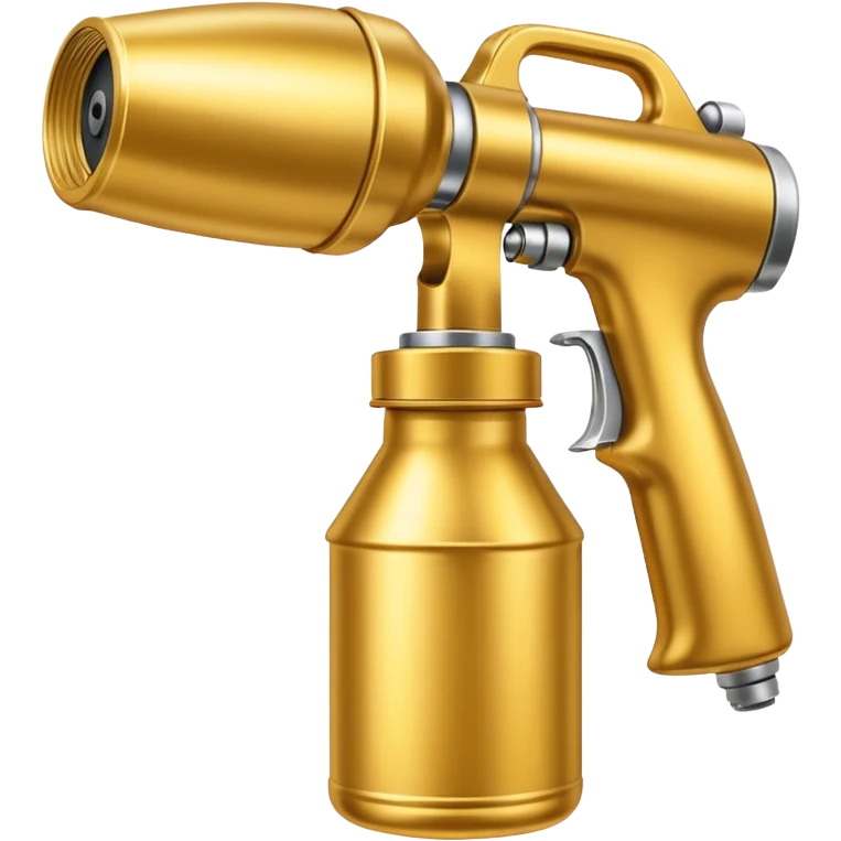 Golden paint Sprayer  emoji