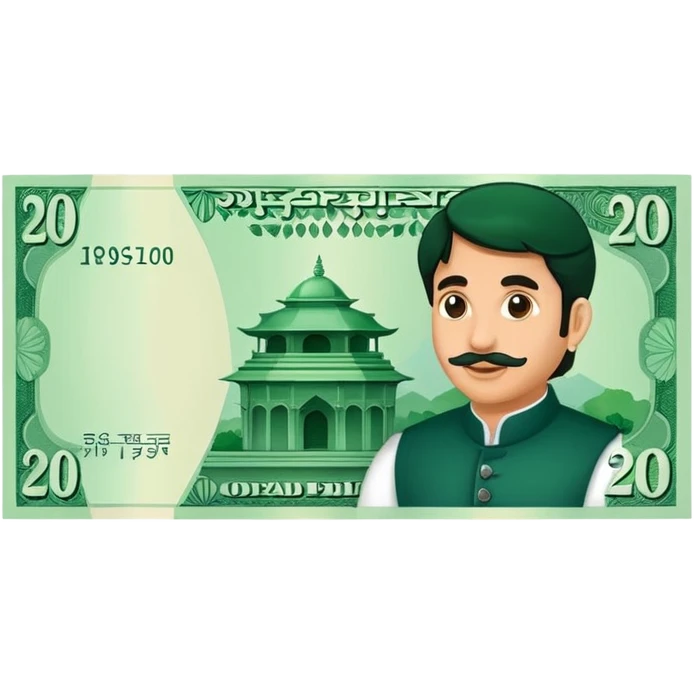 20 RUPEES NOTE emoji