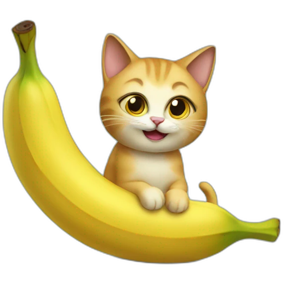 cat banana emoji