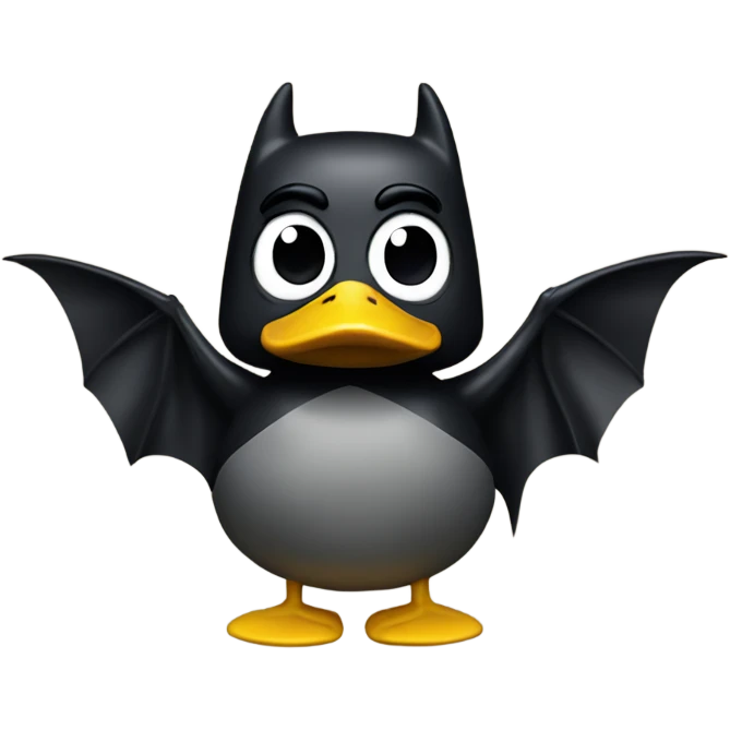 A Batman duck emoji