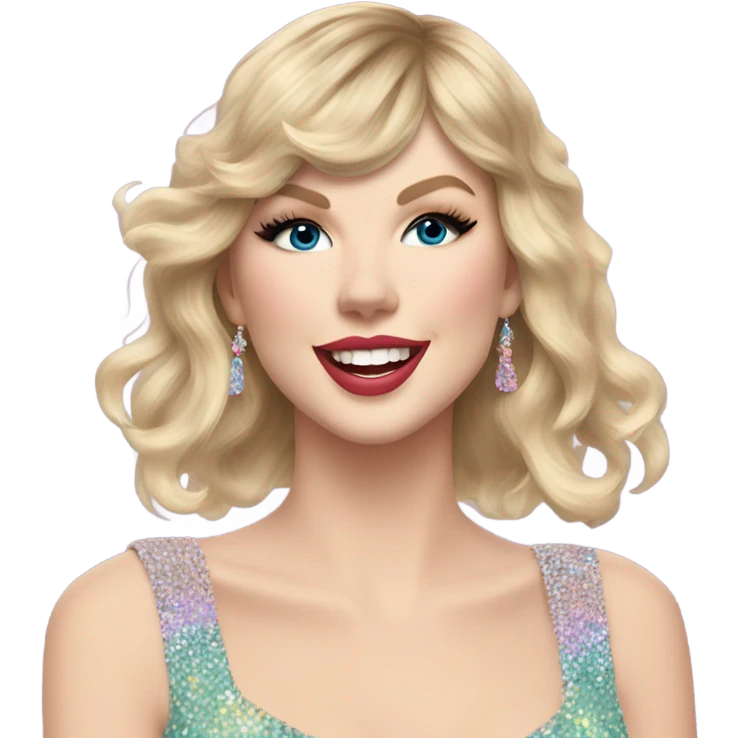 Taylor Swift during Lover Era at the Eras Tour emoji