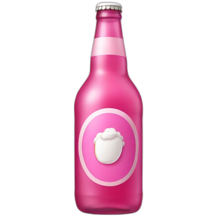 Pink Bottle beer emoji