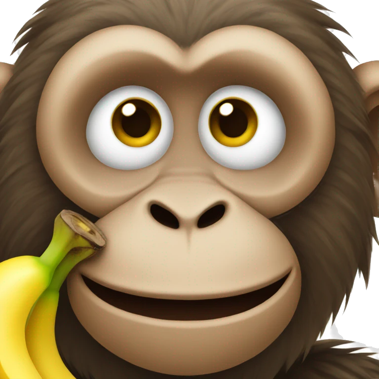 Monkey with a banana emoji