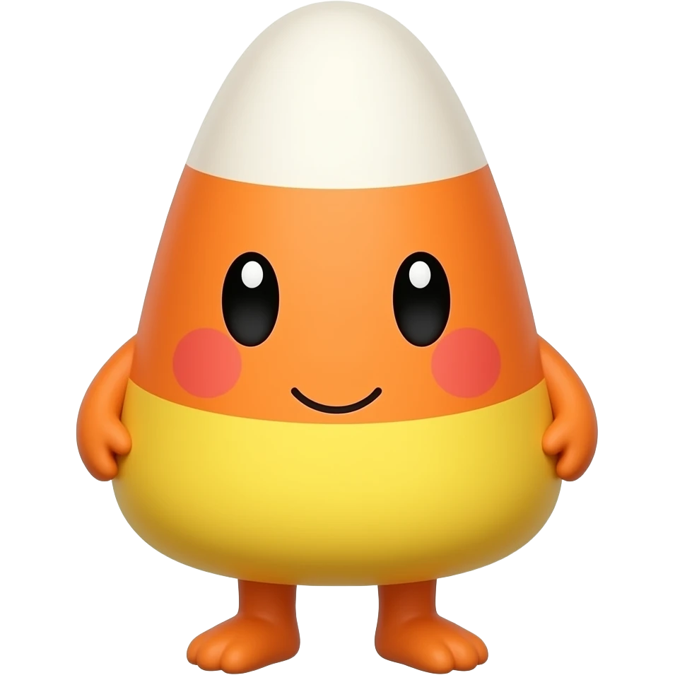 Candy corn my style Pokémon in my cute arms cute leg arms q legs full body emoji