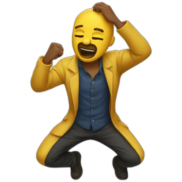 homme qui dab  emoji