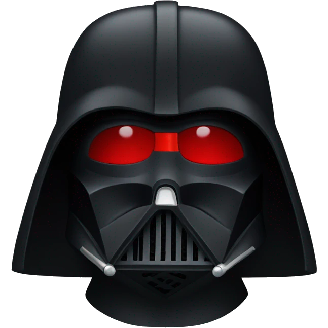 Dark Vador with red helmet emoji