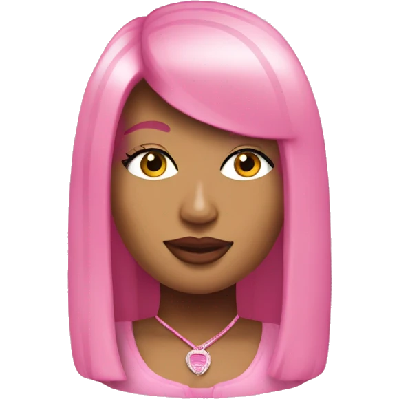 Nicki Minaj in pink  emoji