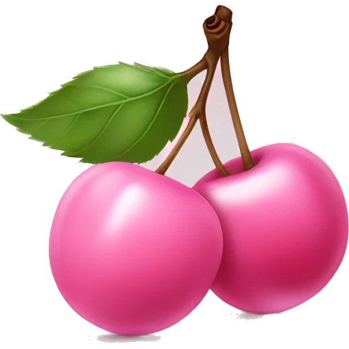 baby pink cherry emoji
