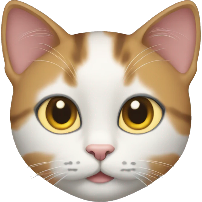 Three coloured female cat emoji