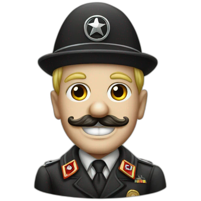 Adolf Hitler clown nice emoji
