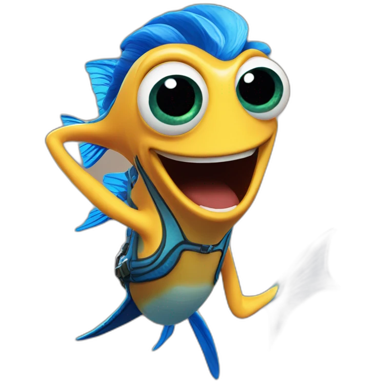 finding dory holding fortnite sign emoji