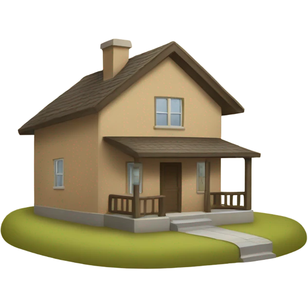 Little beige hous emoji