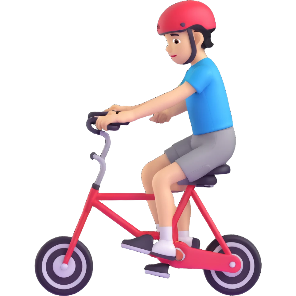 beginner, newcomer with training wheels emoji