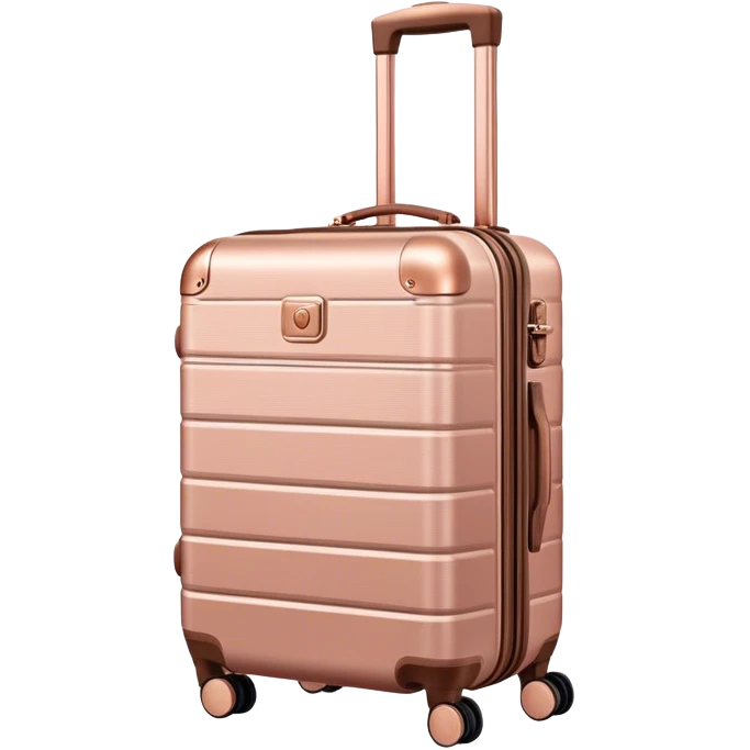 rose gold luggage  emoji